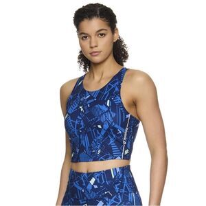 Reebok Women's Cropped Tank Bra Size in Medieval Blue XXXL NWT